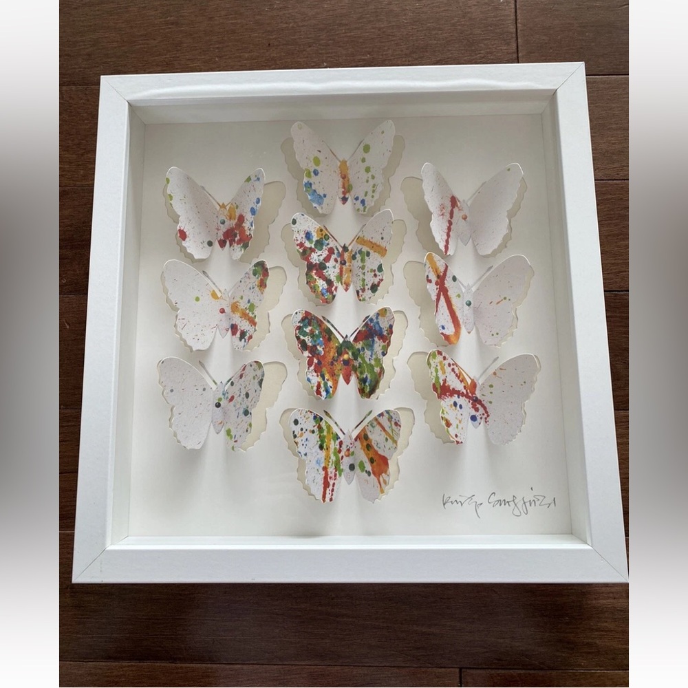 Ikea 3D Butterflies Shadow Box Olunda
